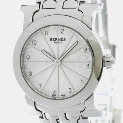 Stainless Steel Heure H Quartz Women's Wristwatch 25 mm - Hermes - Modalova