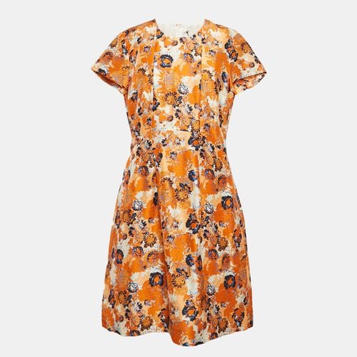 Boss By Floral Print Silk Short Dress M - Hugo Boss - Modalova