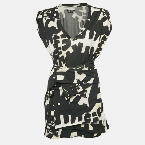 Printed Jersey Drape Style Mini Dress L - Isabel Marant - Modalova