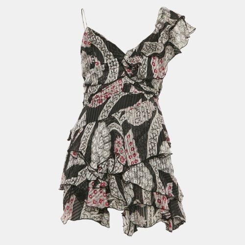 Floral Print Ruffled Mini Dress S - Isabel Marant - Modalova