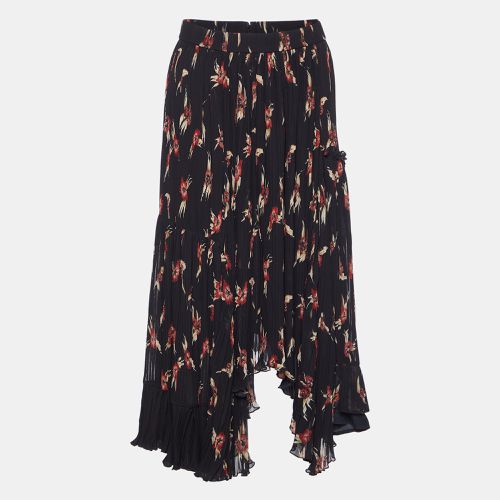 Floral Print Crepe Pleated Midi Skirt S - Isabel Marant - Modalova