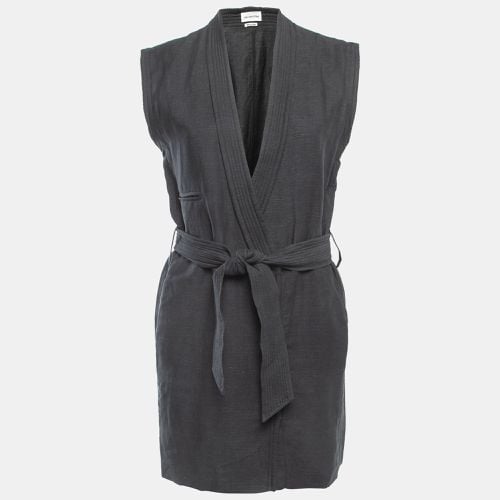 Black Linen Belted Sleeveless Mini Dress XS - Isabel Marant Etoile - Modalova