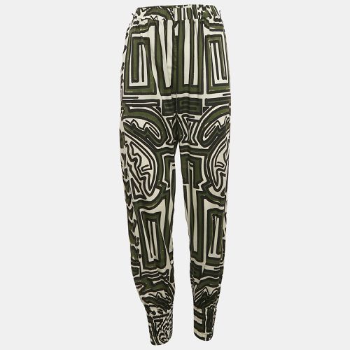 White Sagacious print cotton Jogger Pants S - Johanna Ortiz - Modalova