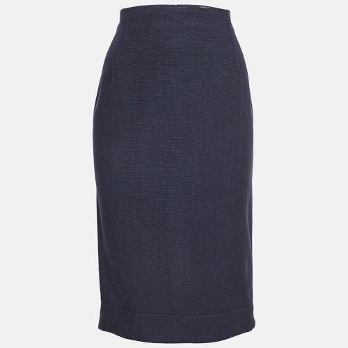 Navy Linen Blend L'annee 97 Pencil Skirt M - Jacquemus - Modalova