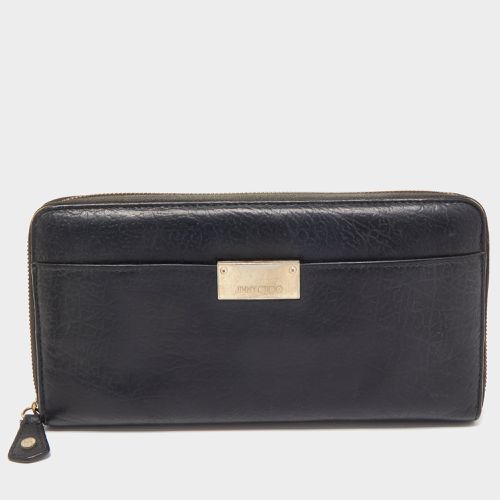 Leather Logo Zip Around Wallet - Jimmy Choo - Modalova