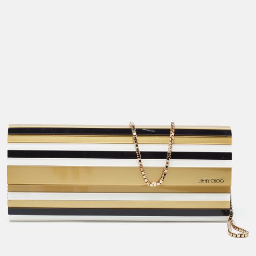 Tri Color Acrylic and Leather Sweetie Chain Clutch - Jimmy Choo - Modalova