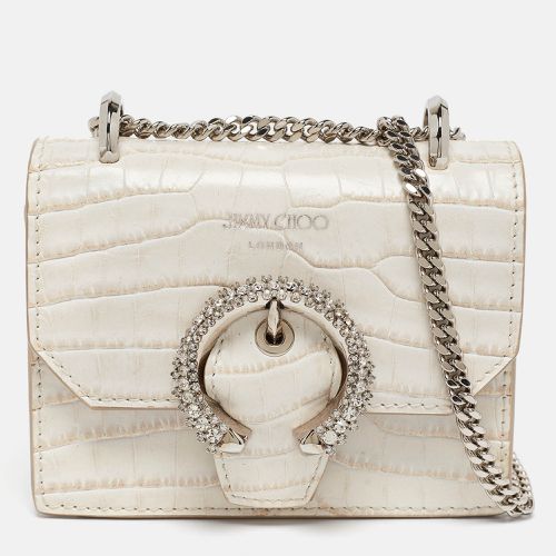 Croc Embossed Leather Mini Paris Crossbody Bag - Jimmy Choo - Modalova