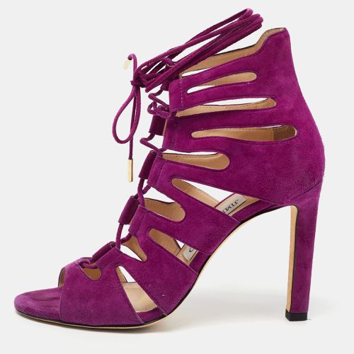 Suede Hitch Ankle Tie Sandals Size 36 - Jimmy Choo - Modalova