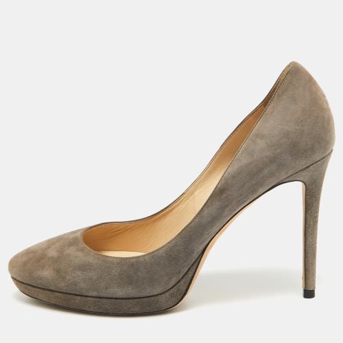 Grey Suede Cosmic Pointed Toe Pumps Size 39 - Jimmy Choo - Modalova