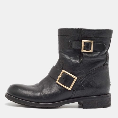 Leather Buckle Detail Ankle Boots Size 39 - Jimmy Choo - Modalova