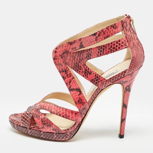 Multicolor Python Leather Sandals Size 41 - Jimmy Choo - Modalova