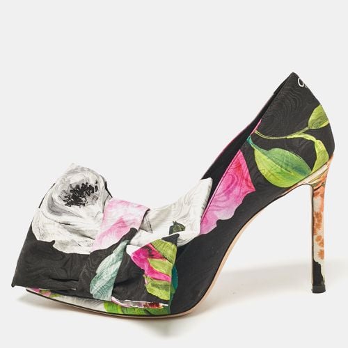 X Off-White Floral Print Fabric Mary Bow Pumps Size 38 - Jimmy Choo - Modalova