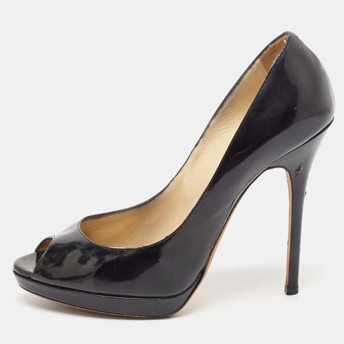 Patent Leather Cosmic Peep Toe Pumps Size 38.5 - Jimmy Choo - Modalova