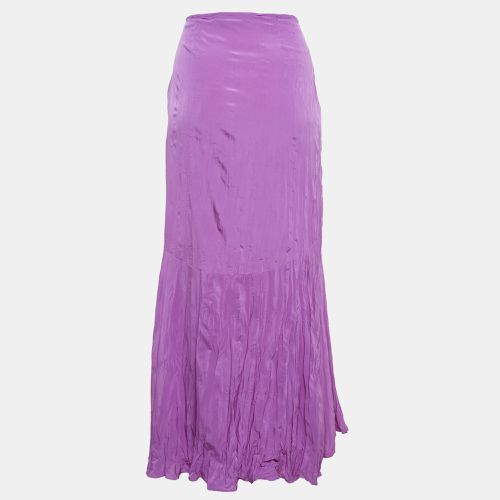 Crinkle Crepe Asymmetric Midi Skirt S - Just Cavalli - Modalova