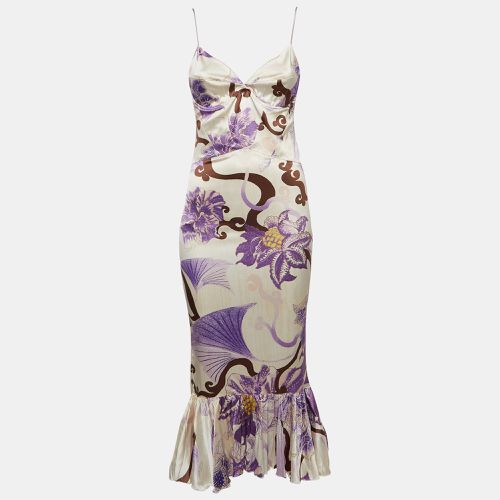 Floral Print Sleeveless Midi Dress L - Just Cavalli - Modalova