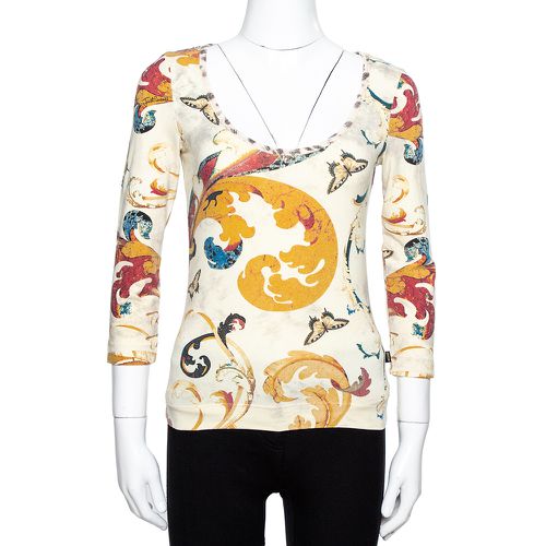 Butterfly Print Jersey Long Sleeves Top S - Just Cavalli - Modalova