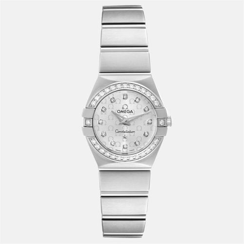 Diamond Stainless Steel Constellation 123.15.24.60.52.001 Quartz Women's Wristwatch 24 mm - Omega - Modalova