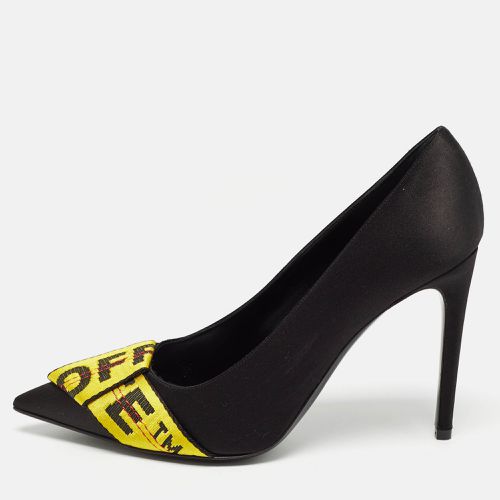 Yellow Satin and Logo Canvas Pumps Size 39 - Off-White - Modalova