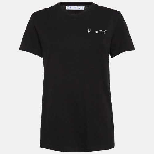 Liquid Melt Arrow Logo Cotton T-Shirt S - Off-White - Modalova