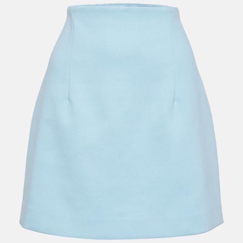 Off-White Blue Crepe Mini Skirt M - Off-White - Modalova