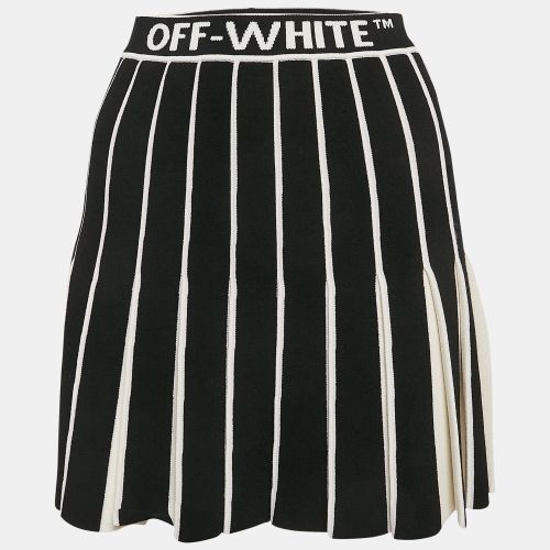 White Knit Pleated Mini Skirt XS - Off-White - Modalova