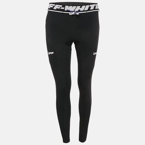 Print Stretch Knit Active Leggings S/M - Off-White - Modalova