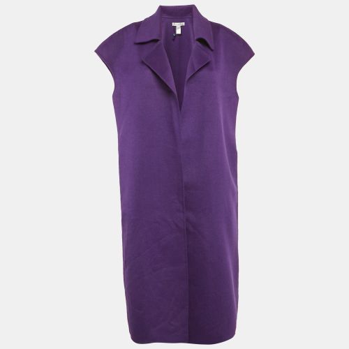 Wool Open Front Sleeveless Overcoat L - Oscar de la Renta - Modalova