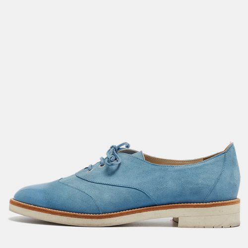 Suede Lace Up Oxfords Size 37 - Oscar de la Renta - Modalova