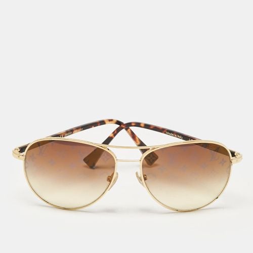 Brown Gradient Z0164U Conspiration Pilote Aviator Sunglasses - Louis Vuitton - Modalova