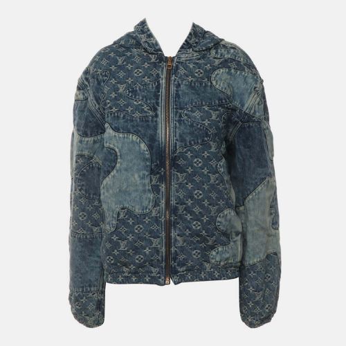 Monogram Patchwork Denim Hoodie - Louis Vuitton - Modalova