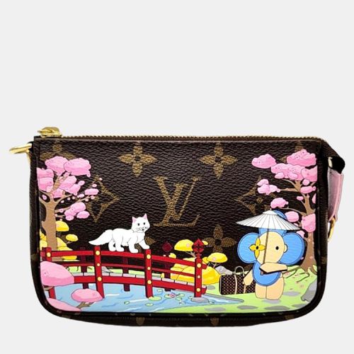 Pink/ Monogram Canvas Vivienne Wisteria Mini Pochette Accessoires - Louis Vuitton - Modalova