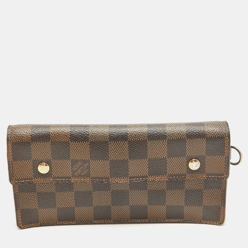 Damier Ebene Canvas Accordeon Wallet - Louis Vuitton - Modalova