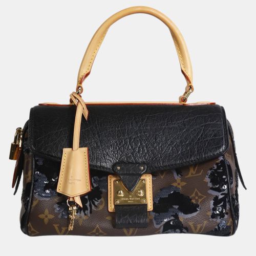 Monogram Canvas and Leather Fleur de Jais Carrousel Top Handle Bag - Louis Vuitton - Modalova