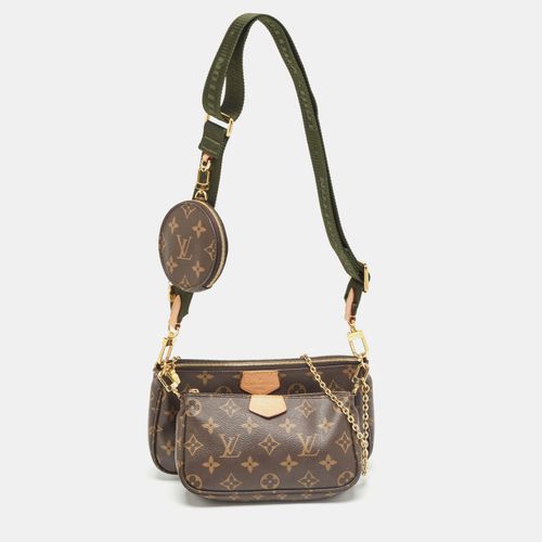 Khaki Monogram Canvas Multi Pochette Accessories Bag - Louis Vuitton - Modalova