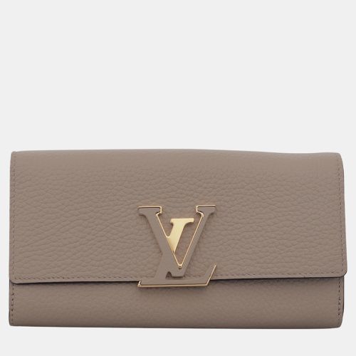 Pebbled Leather Capucines Wallet - Louis Vuitton - Modalova