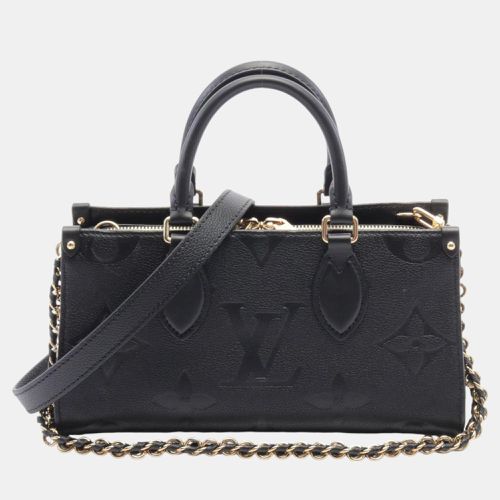 On The Go Leather Monogram Empreinte Noir Handbag - Louis Vuitton - Modalova