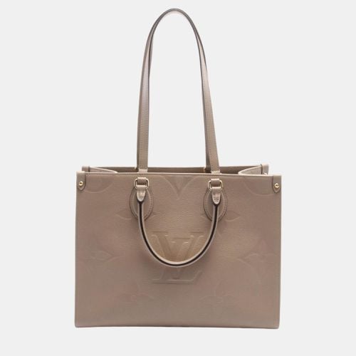 On The Go Mm Monogram Leather Empreinte Tote Bag - Louis Vuitton - Modalova