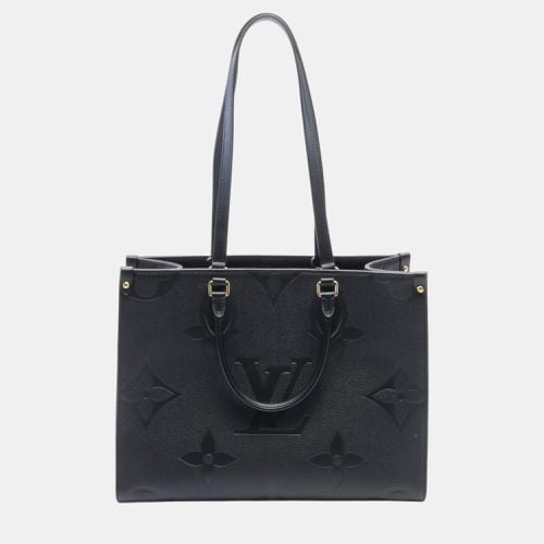 On The Go Mm Leather Monogram Empreinte Tote Bag - Louis Vuitton - Modalova