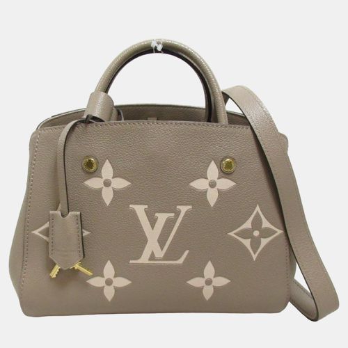 Montaigne Bb Leather Monogram Empreinte Gray Bag - Louis Vuitton - Modalova