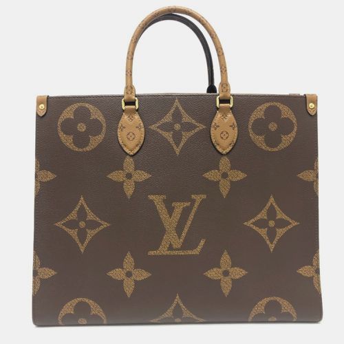 On The Go Gm Monogram Reverse Canvas Handbag - Louis Vuitton - Modalova