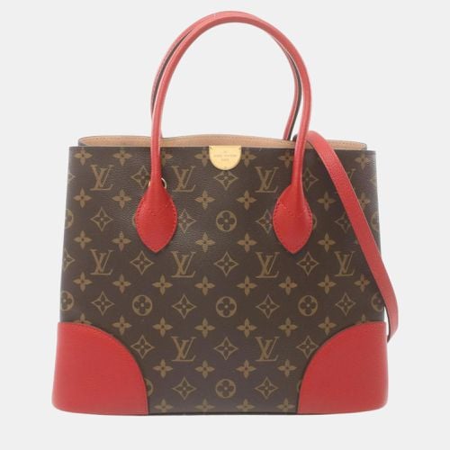 Coated Canvas Leather Red Flandrin Monogram Cerise Tote Bag - Louis Vuitton - Modalova