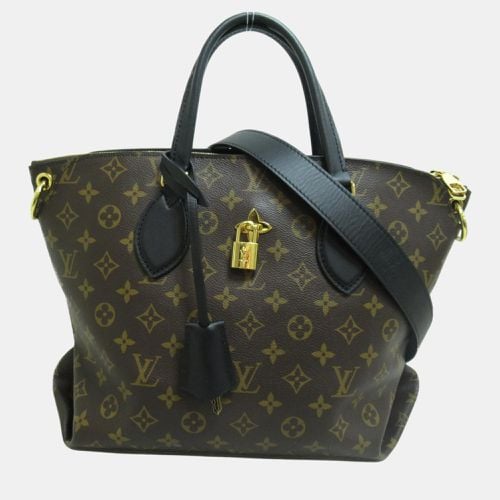 Brown Monogram Pvc Coated Canvas Flower Zip Tote Mm bag - Louis Vuitton - Modalova