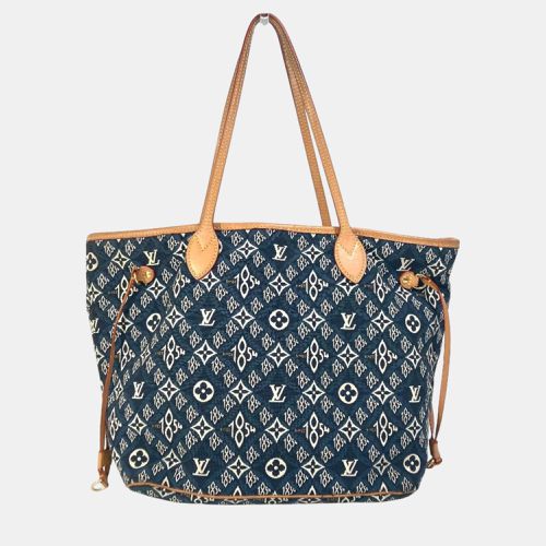 Navy Monogram Jacquard Tote Bag - Louis Vuitton - Modalova