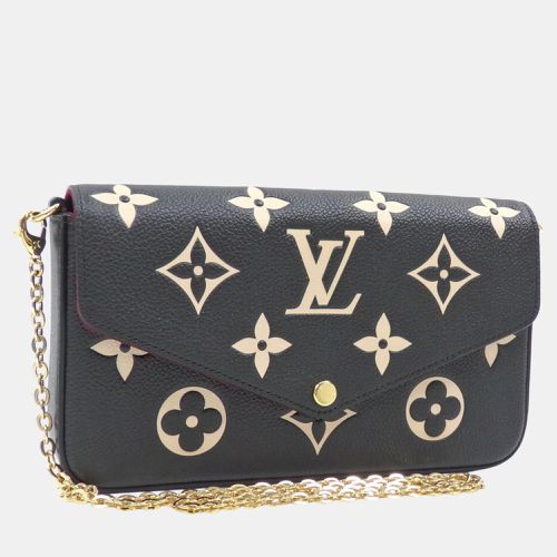 Black Bicolor Monogram Empreinte Pochette Felicie Chain Shoulder Bag - Louis Vuitton - Modalova