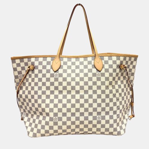 Damier Azur Canvas Neverfull Gm Tote Bag - Louis Vuitton - Modalova