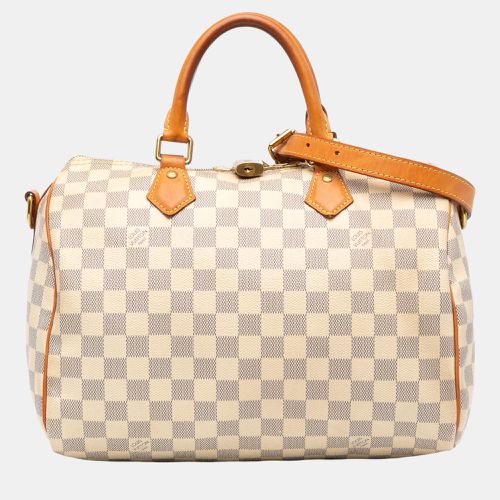 White/ Damier Azur Speedy Bandouliere 30 - Louis Vuitton - Modalova