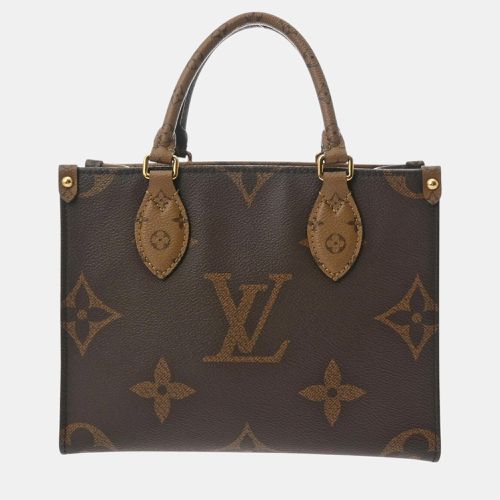 Canvas Monogram Reverse On The Go Pm Handbag - Louis Vuitton - Modalova