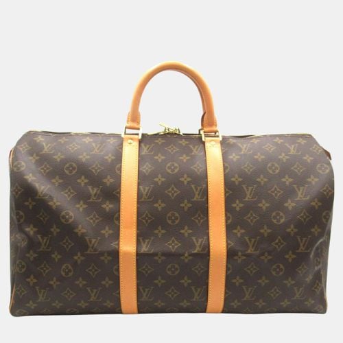 Coated Canvas Monogram Keepall 50 Boston Bag - Louis Vuitton - Modalova