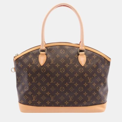 Coated Canvas Leather Lockit Horizontal Monogram Tote Bag - Louis Vuitton - Modalova