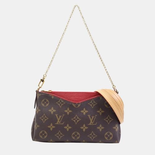 Canvas Red Gold Monogram Pallas Scratch Handbag - Louis Vuitton - Modalova